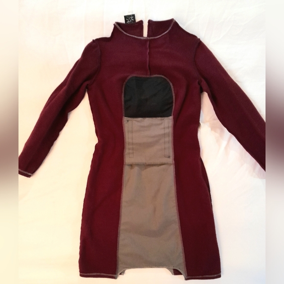 RARE, UNIQUE Rave, Trekky, Form Fitting, Reflective Pencil Dress - Picture 10 of 11